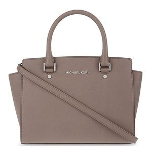 Limited Edition Michael Kora Taupe Selma Satchel